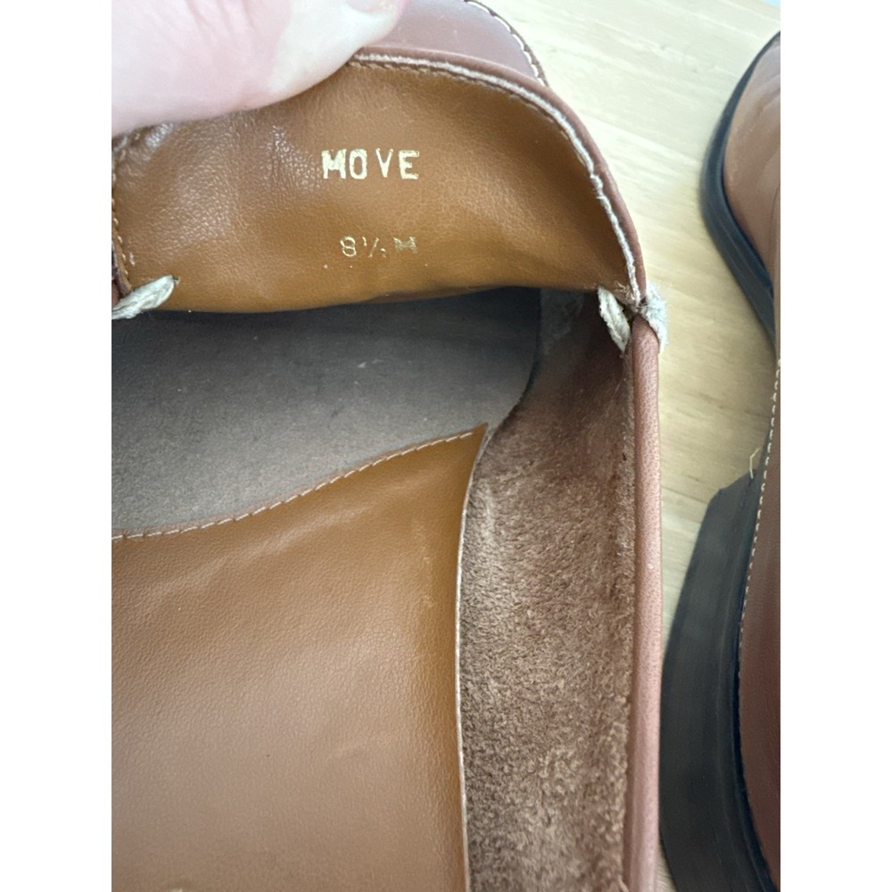 Vintage Liz Claiborne Leather Loafers Size 8.5 Brown Slip On Preppy Classic - Picture 7 of 8